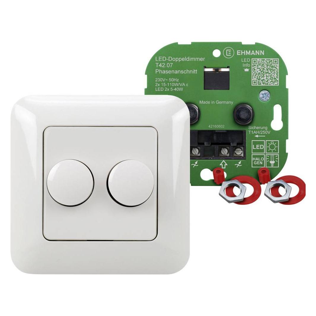 Ehmann 4260c0701 Dimmer da incasso Adatto per lampadina Lampadina LED ad (4260c0701)