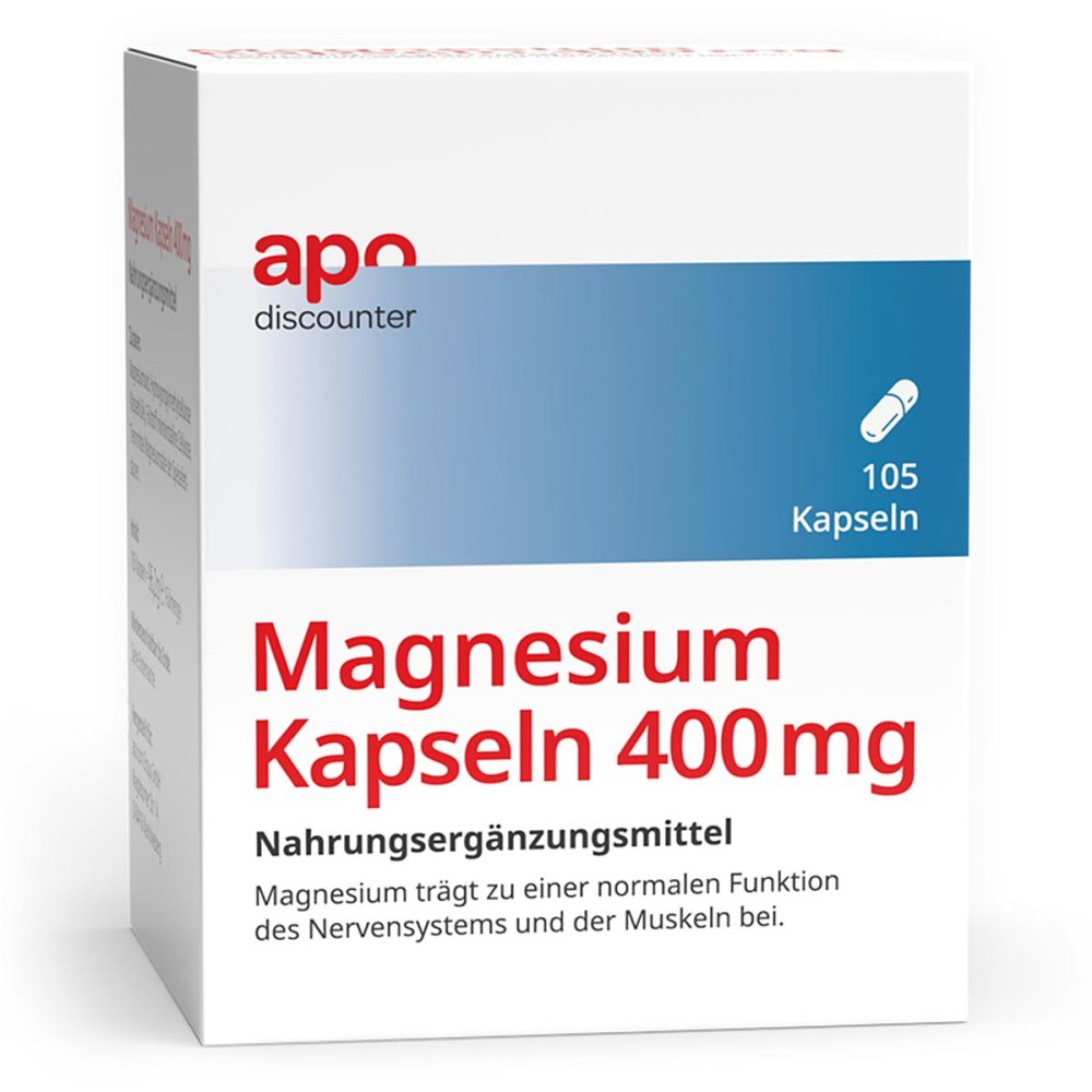 apo.com Group GmbH Magnesium Kapseln 400 mg von apodiscounter 18203117