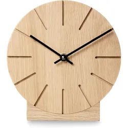 Natuhr 12NU1-11-1 Wanduhr / Tischuhr Boom Eiche Massivholz Quarzwerk