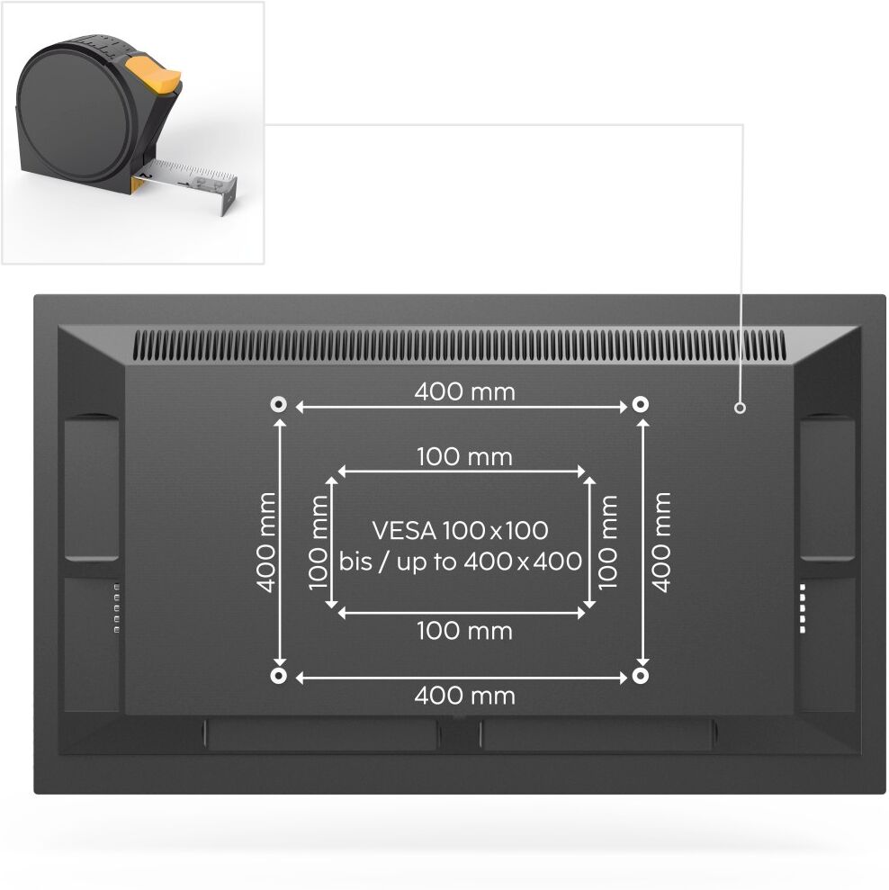 Hama TV-Wandhalterung "schwenkbar,vollbeweglich, 81 - 165 cm (32"- 65"), 43", 50", 55", schwarz, Gerätehalterungen, TV-Wandhalterung