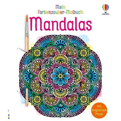 Mein Farbenzauber-Malbuch: Mandalas, Taschenbuch von Abigail Wheatley, Usborne, 978-1-03-570675-4