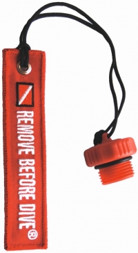 M&M Staubschutzkappe für Flaschen - Remove before Dive