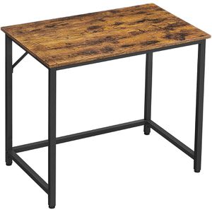 Vasagle Schreibtisch LWD038B01, braun / schwarz, 80 x 75 x 50cm