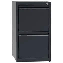 Metall-Hängeregisterschrank A4, 2 Schübe, Anthrazit