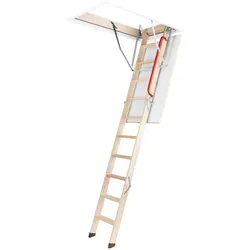 FAKRO Bodentreppe LWZ Plus 70x140/280 Holz, Raumhöhe bis 280cm, 3-teilig
