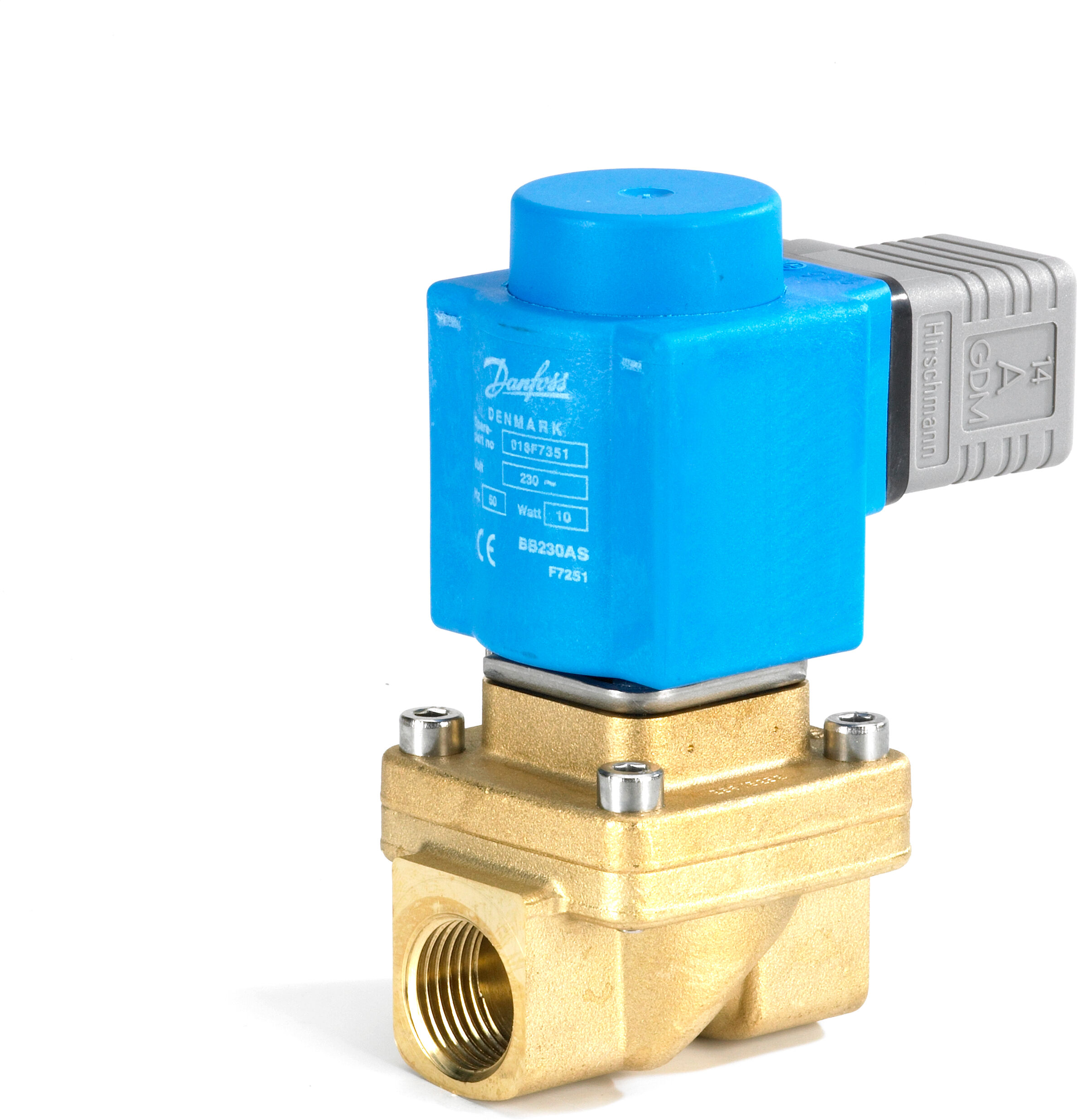 Électrovanne Danfoss Ev250b 032U5252 12BD, G 1/2, kvs 4, normalement fermée, NC