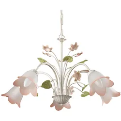 Kronleuchter Botton d'oro Weiß/Pink max. 6 Watt