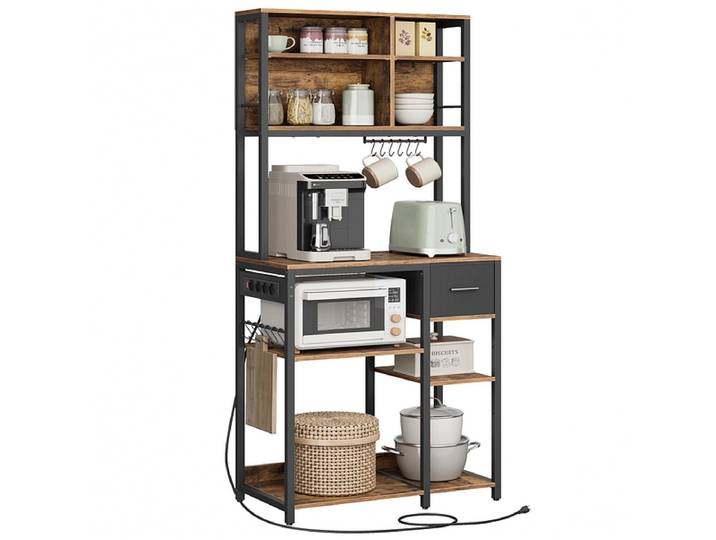 SONGMICS Anrichte RUSTIK 40x80x180.4cm