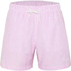 CHIEMSEE Badeshorts mit strukturierter Seersucker Optik, Größe L in Lila 152913