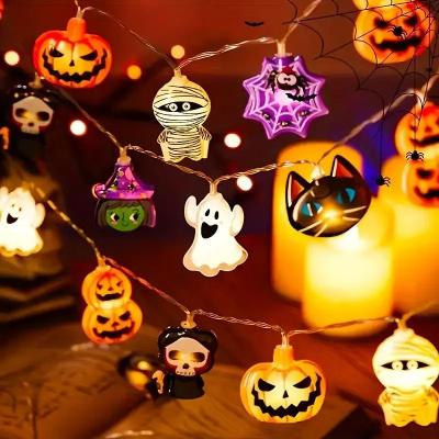 Uplift Picks 20 LED Halloween Fairy String Lights Battery Operated Copper Wire Garland warm White 3 M 20 Led 1 Pc