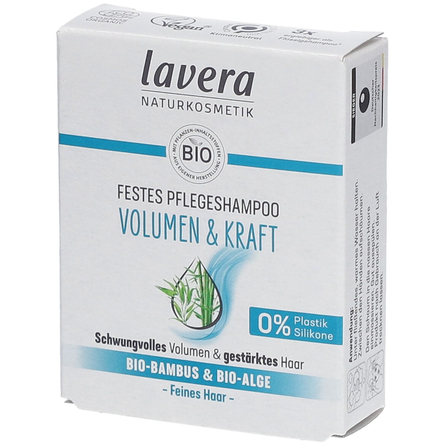 Lavera festes Pflegeshampoo Volumen & Kraft 50 g Shampoo