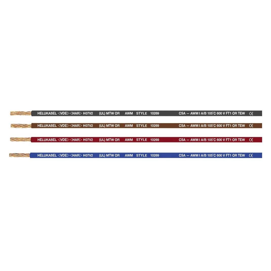 Helukabel 63375-305 Litze H07V2-K 1 x 1.50 mm² Weiss Dunkelblau 305 m (305 m) (63375-305)
