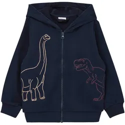 s.Oliver Sweatjacke mit Kapuze Dinos, blau, 104