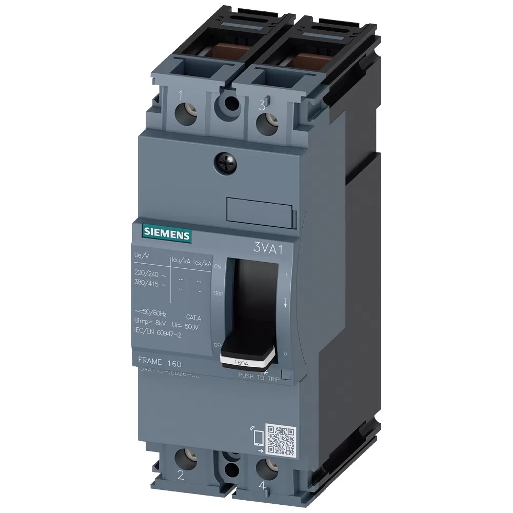 Siemens MCCB_IEC_BG160_16A_2P_25KA_TM_ FTFM, IP40