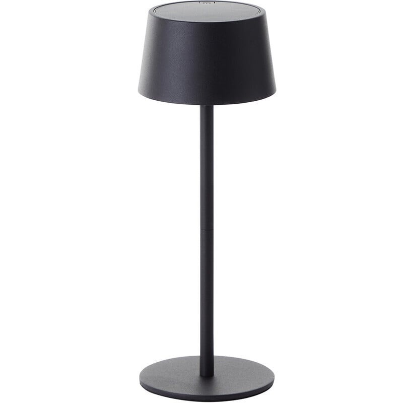 Brilliant Led Buitentafellamp, Dimbaar, Solar & Usb, Zwart