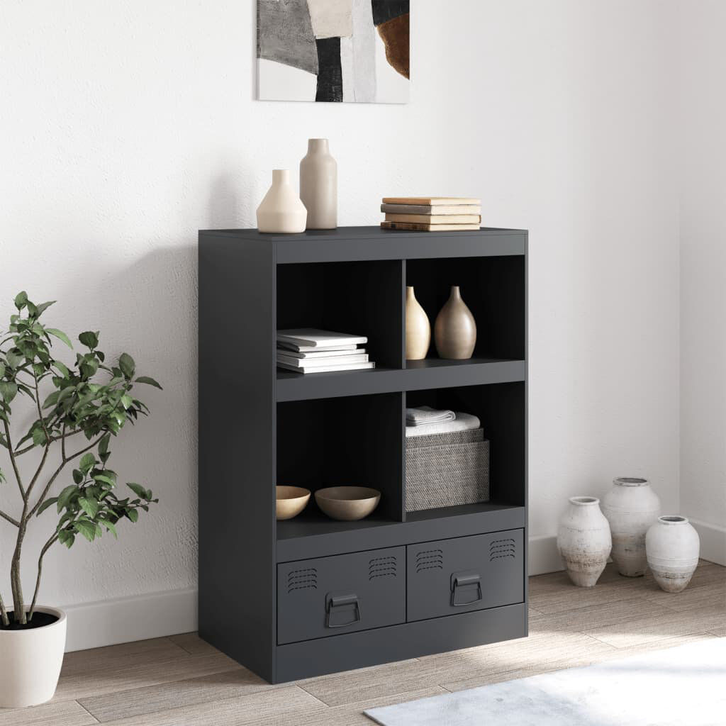 17 Stories Wulfsohn 67cm Sideboard Anthracite 95cm H X 67cm W X 39cm D