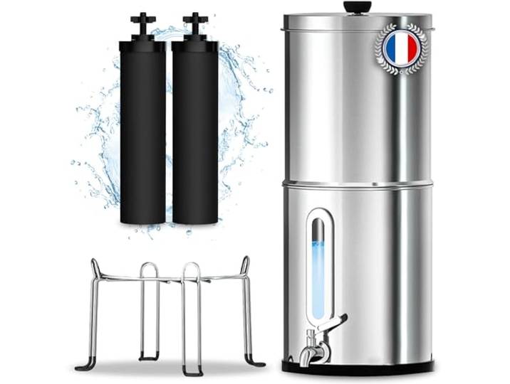 ORINKO Schwerkraft Wasserfilter – Wasserreiniger mit Aktivkohle – Filterbrunnen für Leitungswasser, Regenwasser & Outdoor-Nutzung