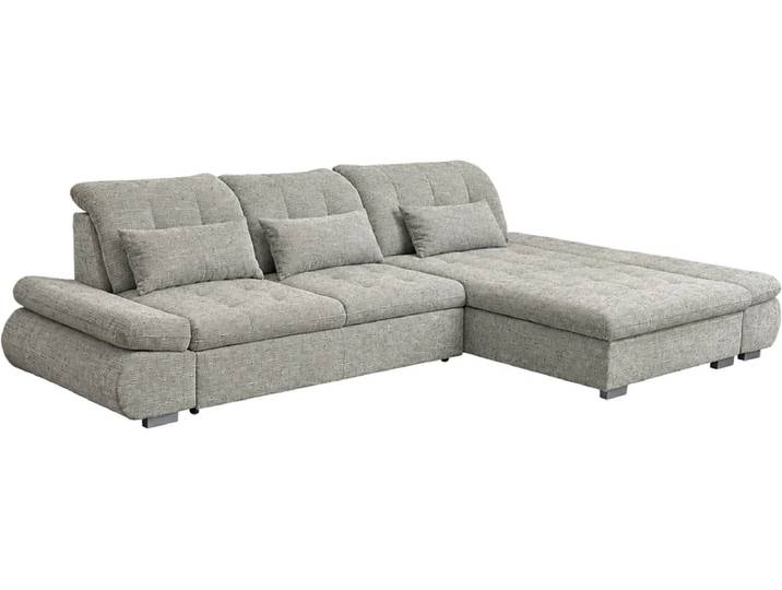 Ecksofa SARA Stoff silber