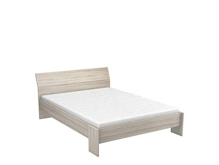 Demeyere Pricy Lit Adulte Extensible Tête Inclinée, Bois Dense, Chêne Shannon, 140x190/200