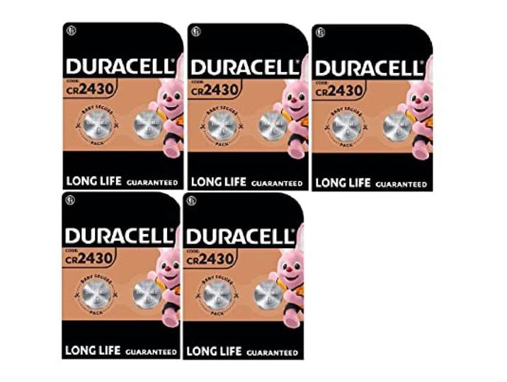 10 x Duracell CR 2430 Lithium (5 blisters van 2 batterijen) 10 batterijen