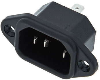Adam Hall IEC Mains Socket noire
