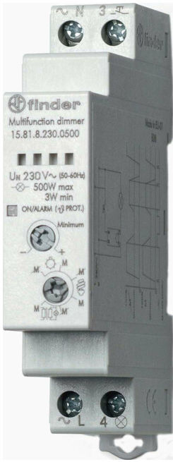 Finder Interrupteur à impulsion/variateur 230VAC 15.81.8.230.0500 (158182300500)