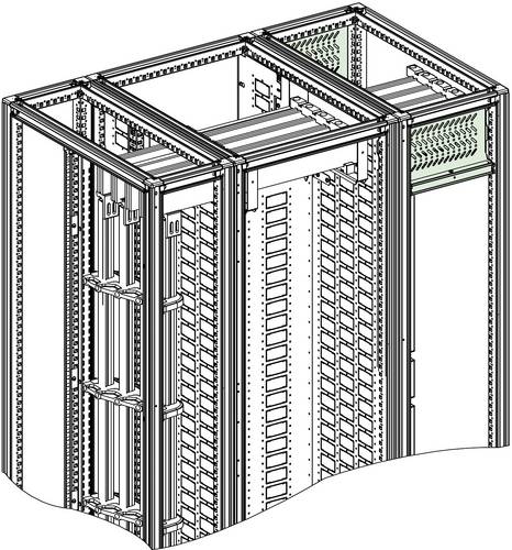 Schneider Electric NSYHPF2B3M4 PanelSeT SFM horizontale Sammelschienenbarriere 3M - Formular 2b - B400mm Sammelschienenbarriere