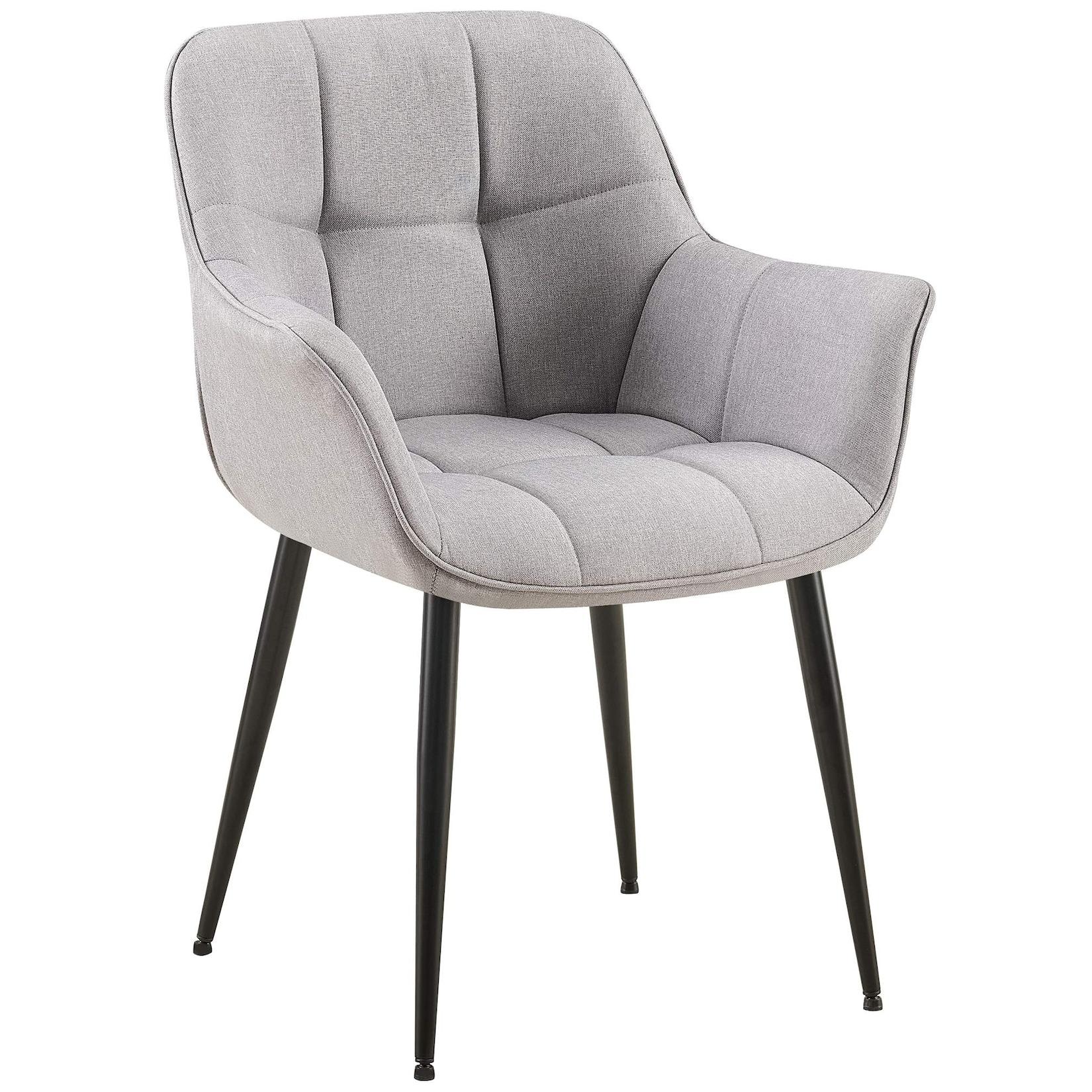 CLP Esszimmerstuhl Roseville Stoff Farbe: grau, Material: Stoff