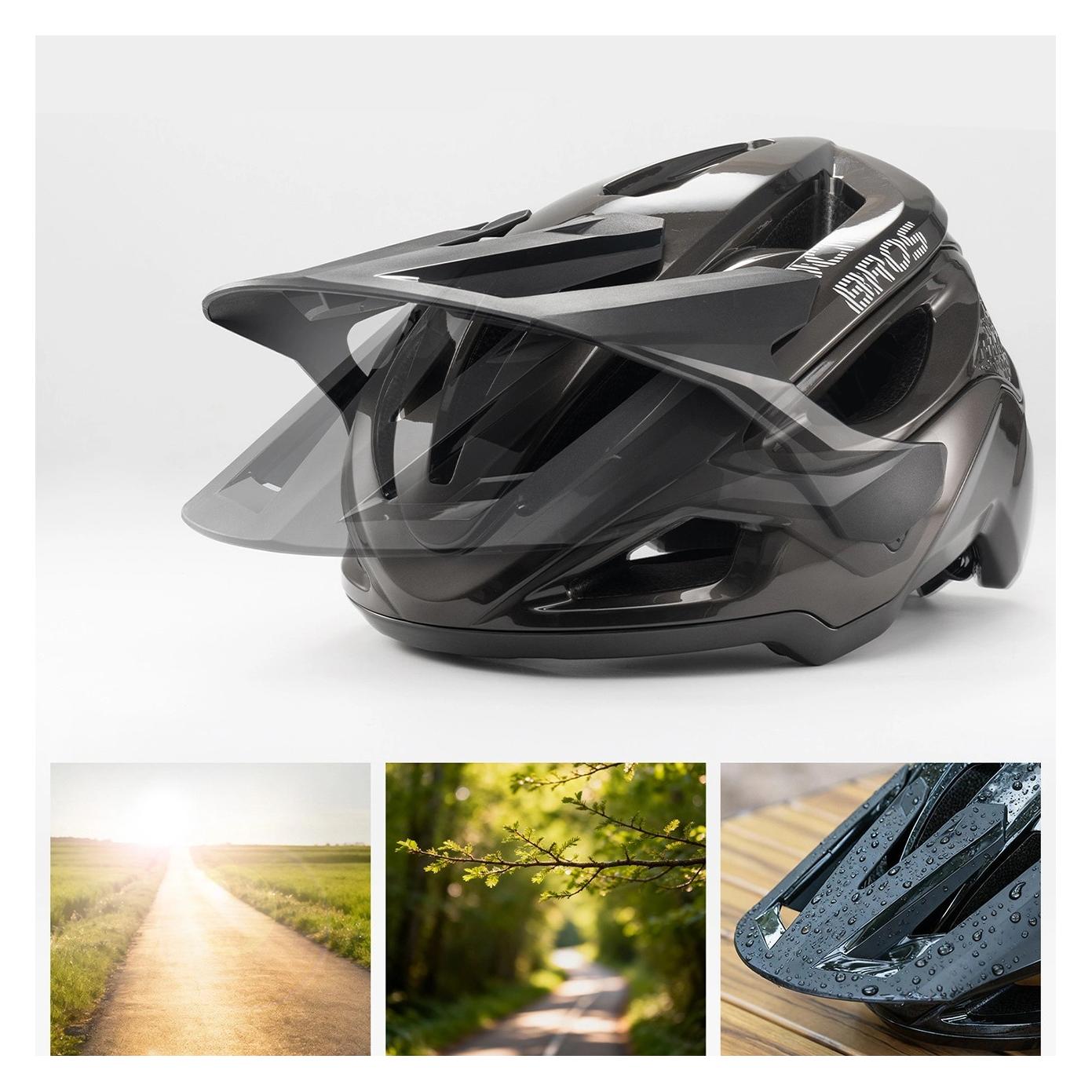 Rockbros LK-99 Mountainbike-Helm mit verstellbarem Visier (58 - 62 cm) (5907769388682)