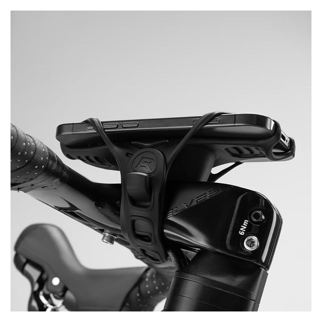 Rockbros Uchwyt rowerowy na telefon LF24166 silikonowy 4-7" - czarny (250006001)
