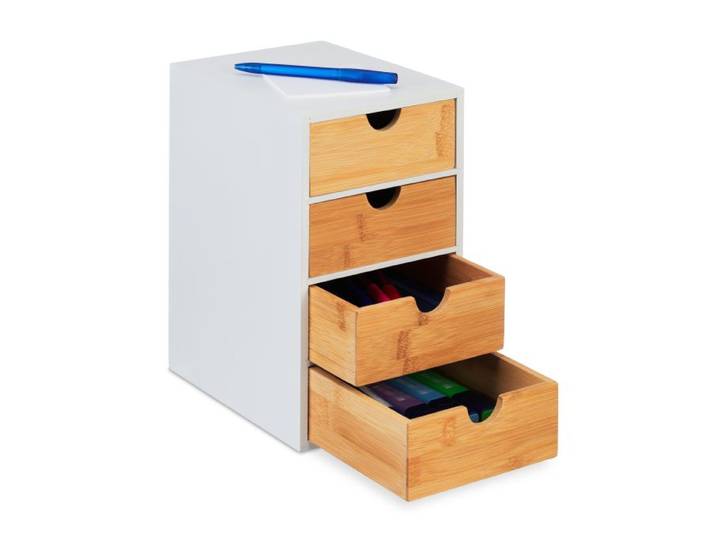 Relaxdays Ladeblok met 4 lades