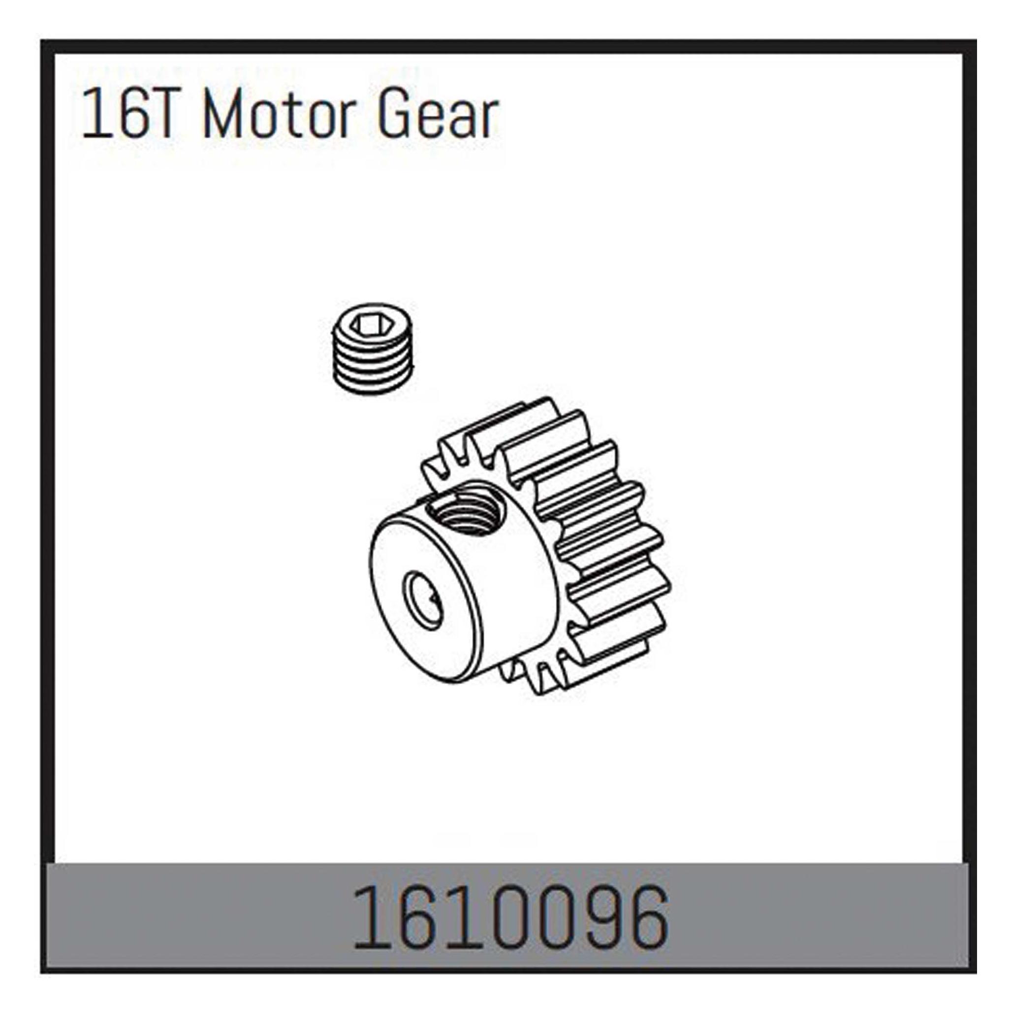 Absima pinion 16t for 380 motor (1610096)