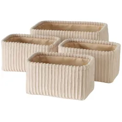 Boltze Korb Cordularis, 4 tlg, Beige