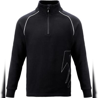 Job-Kleidung JOB Dachdecker Sweat-Troyer BAKUM Schwarz 340g Stickerei XXL