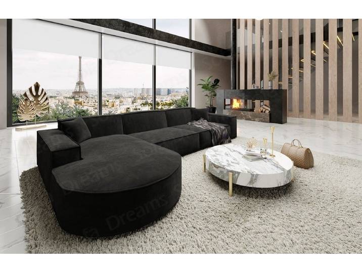 Couch Alegranza L-Form in Stoff