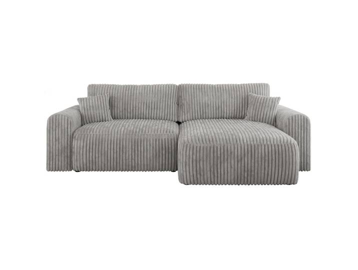 ECKSOFA NELSON Hellgrau Cord