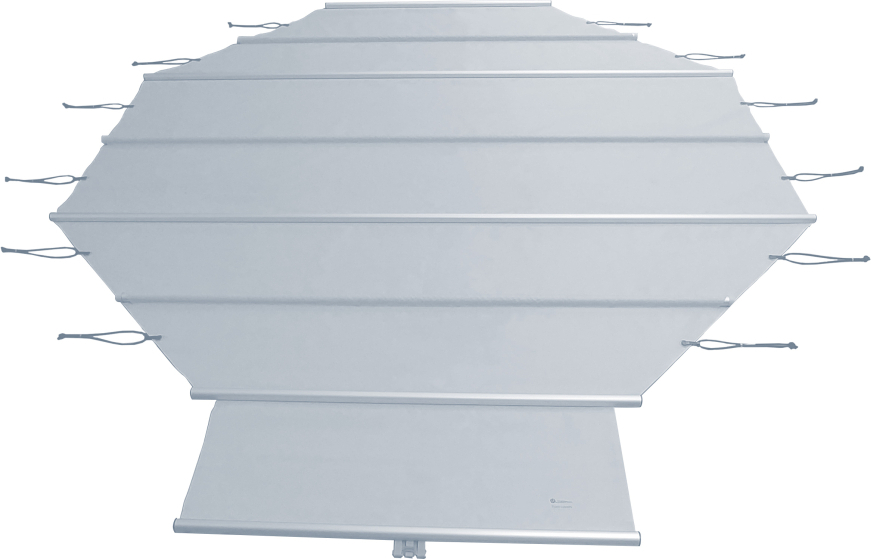 Trend Rollschutzabdeckung | Standard | oval | 530 x 320 cm | Hellgrau