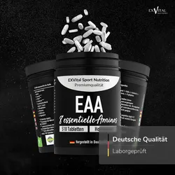 EXVital® EAA Tabletten mit 8 essentiellen Aminosäuren, 510 Tabletten