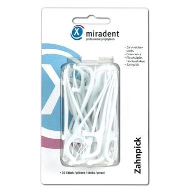 Miradent Zahnpick Zahnseidensticks 30 St Zahnseide
