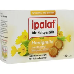Ipalat Halspastillen Honigmild O.menthol Zuckerfr. 120 ST