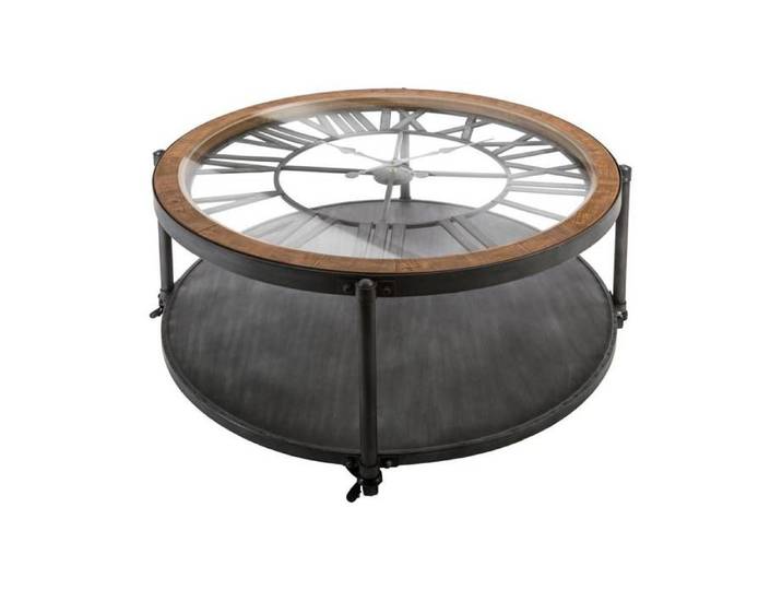 Table basse  Chrono  noir D90cm - Atmosphera Créateur d'intérieur