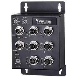 Vivotek AW-IHT-0602 (6 Ports), Netzwerk Switch, Schwarz