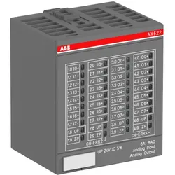 ABB AX522 Analoges Ein./Ausgabemodul 8AI/8AO,24VDC,U/I/RTD,12bit+Vorzeichen 2/3-Leiter 1SAP250000R0001