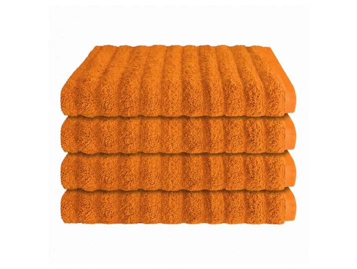 Handtücher SCHIESSER Neapel aus 100% Baumwolle mit eleganter Hoch-Tief-Optik , orange (terrakotta), B:50cm L:100cm, Frottier, Baumwolle, Handtücher, Handtücher, OEKO-TEX MADE IN GREEN