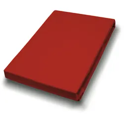 Spannbettlaken Jersey rot (BL 100x200 cm) - rot - BL 100x200 cm