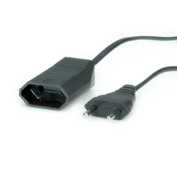 BACHMANN Euro-Verlängerung 230V/2,5A, schwarz, 3 m