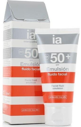 INTERAPOTHEK Emulsión Solar Fluido Facial SPF50+ 50ml