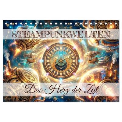 Steampunkwelten - Das Herz der Zeit (Tischkalender 2027 DIN A5 quer), CALVENDO Monatskalender