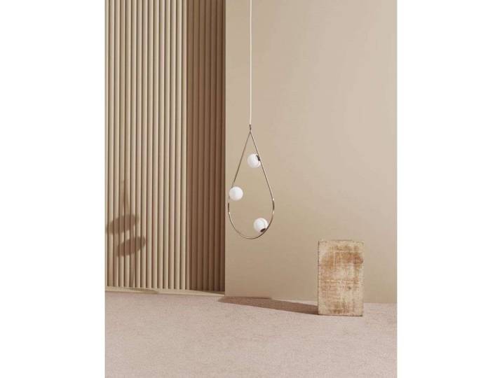 Pearls 80 Pendelleuchte Nickel - Pholc - Wohnzimmer - Metall