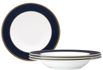 "Noritake Blueshire Set of 4 Soup Bowls, 8-1/4"", 12 oz."